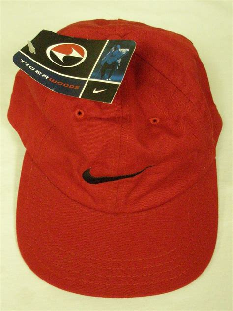 Nike Tiger Woods Golf Hat Unstructured Fitted 7 1 4 Unisex Red Cap Tw Clothing