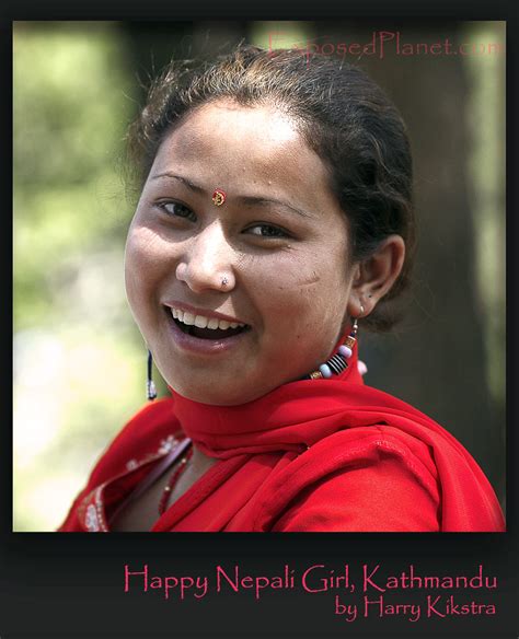 Happy Nepali Girl Kathmandu Stock Photography By