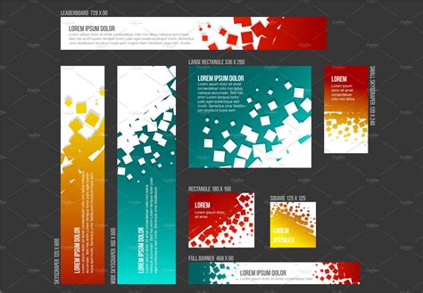 Vector Web Banner Templates Templates And Themes Creative Market