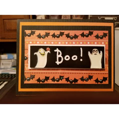 Halloween Boo Ghosts Handmade Good Greeting Supply Card In 2021
