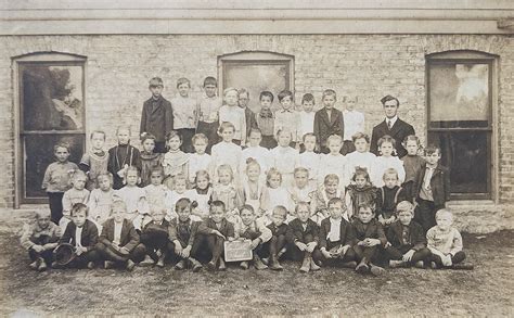 Lot Antique Photo American Class School Kids 1910s
