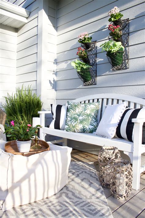 Easy Outdoor Deck Decor Before And After Styled With Lace