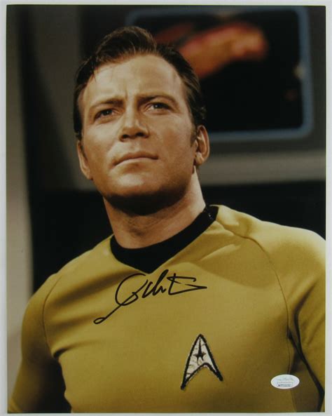 William Shatner Signed Star Trek 11x14 Photo Jsa Hologram