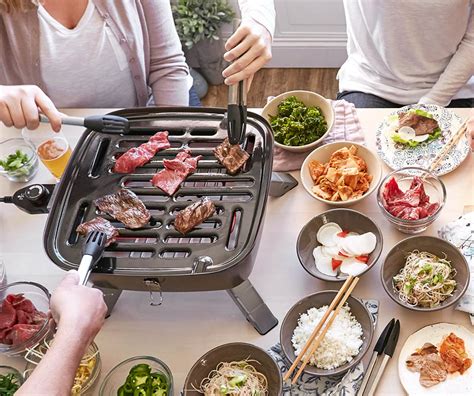 Korean Bbq Table Grill This Outdoor Table Has A Built In Bbq Grill