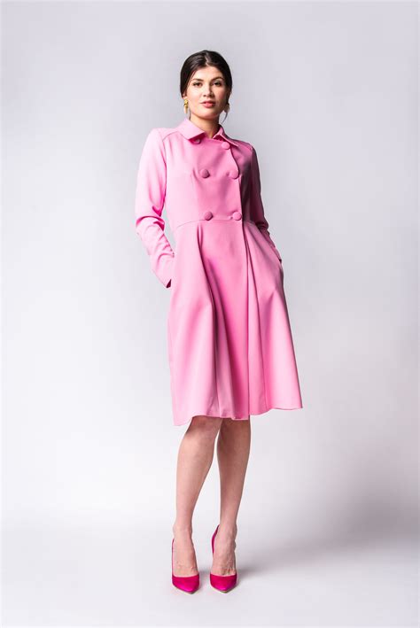 Pin By Hana Of Belgium On Georgia Pink Coat Designer Dresses Coat