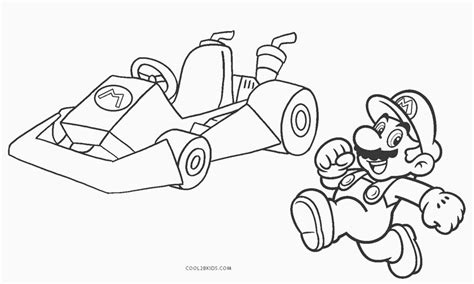 Dibujos De Mario Kart Para Colorear Páginas Para Imprimir Gratis