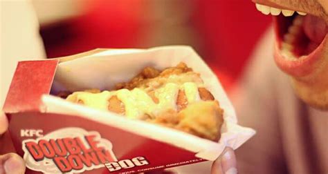 The Kfc Double Down Dog Is The Meat Wrapped Wiener Youve Been Waiting