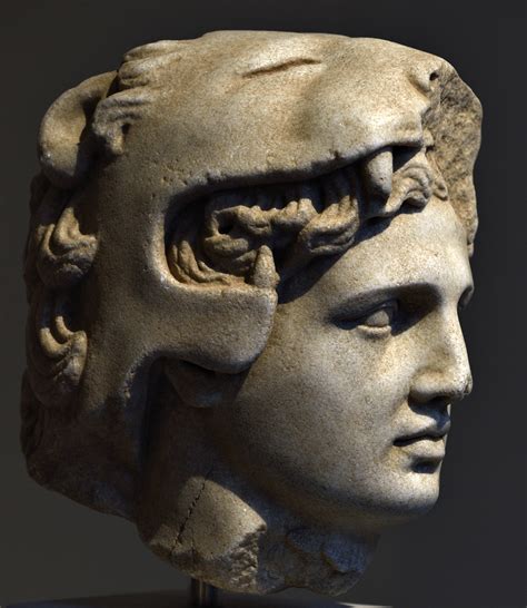 Head Of Alexander The Great As Young Herakles New York Metropolitan