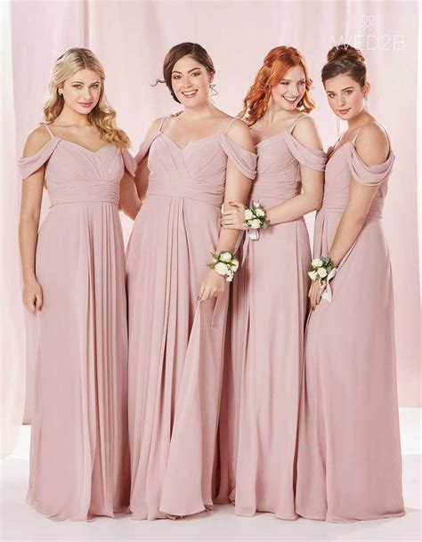 The Edit Pink Bridesmaid Dresses Two Wed2b Uk Blog Inspiration
