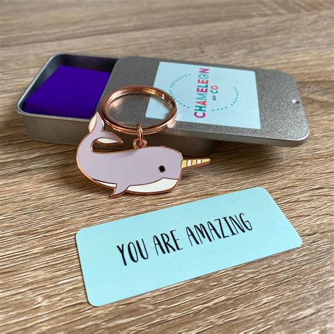 Positive Message Friendship Keyring T By Chameleon And Co