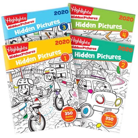 highlights hidden pictures 2020 4 book set fat brain toys