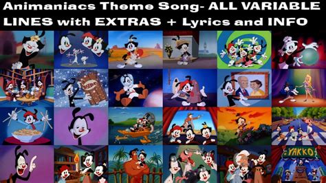 The Original Animaniacs Theme Song All Variable Lines With Extras