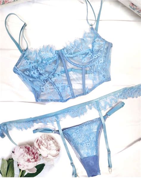 Blue Nude Beige Lace Lingerie Set Handmade Bra Bralette My Xxx Hot Girl