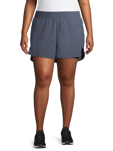Athletic Works Womens Plus Size 5 Wicking Running Shorts With Short