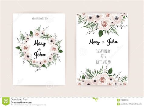 Wedding Invitation Modern Card Design Vector Elegant