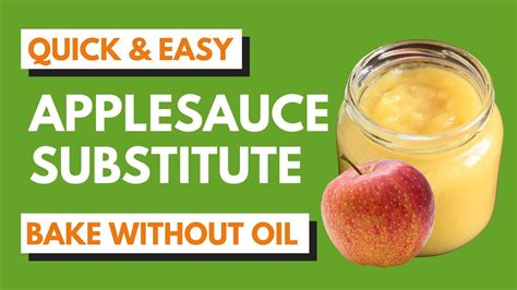Applesauce Substitute For Oil Free Baking Youtube