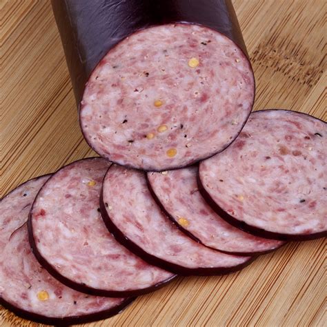 Traditionally, summer sausage is made, and cured in the winter, so that it's ready to enjoy during the summer, but unless you have some sort of time for the smoking wash: Thuringer Summer Sausage - Mahogany Smoked Meats