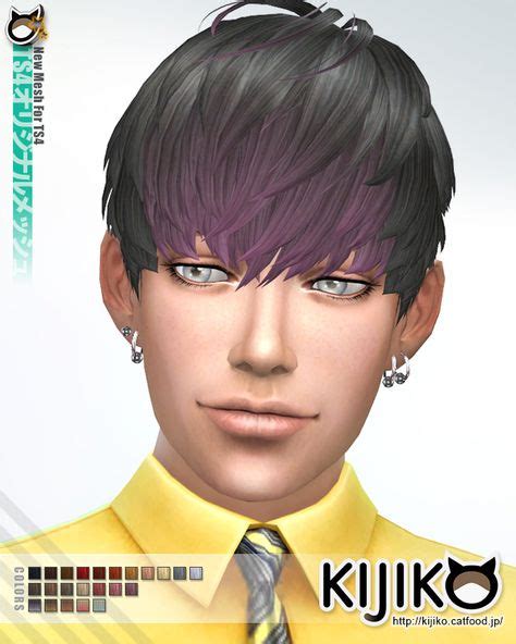 Kijiko Sims Short Hair With Heavy Bangs For Her Sims 4 Sims Sims