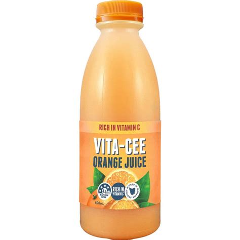 Grove Juice Vita Cee Orange Juice Juice 600ml Woolworths