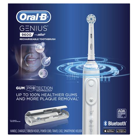 Oral B 9600 Electric Toothbrush Rechargeable White 3 Refills
