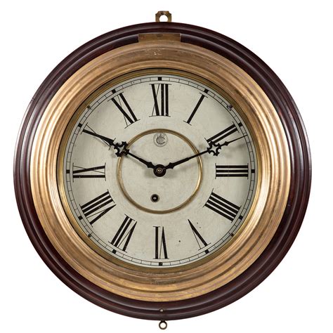 Two Giltwood Gallery Clocks Including One Waterbury Clock Co Cowan