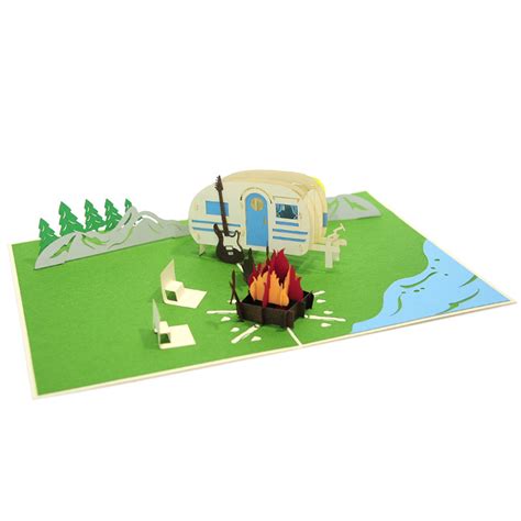 The camping sites can be found all around iceland and you can. Camping trip Pop Up Card-Summer vibes 3D card-kirigami cards manufacturer