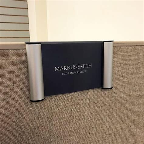 Cubicle Snap Name Plate Frames For Offices And More