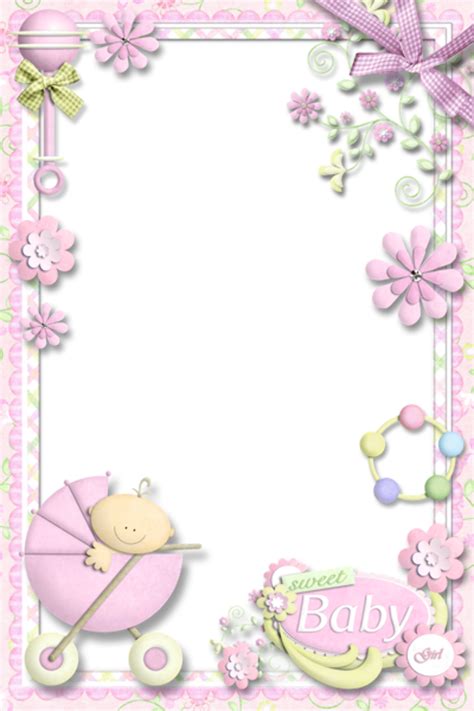 Download High Quality Baby Girl Clipart Frame Transparent Png Images