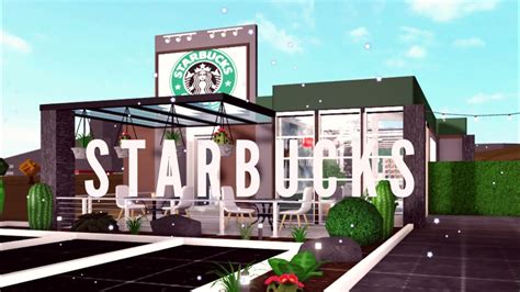 Bloxburg Aesthetic Starbucks ☕🧡 Youtube