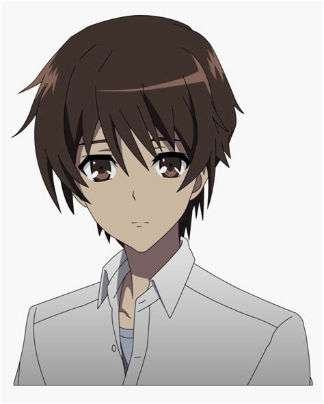 Sad Anime Boy With Brown Hair