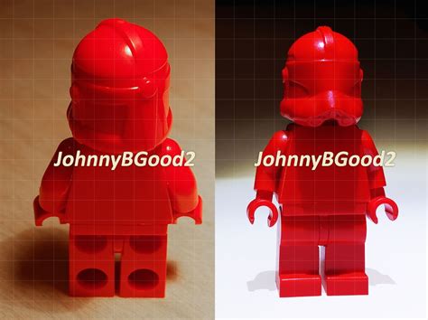 Red Prototype Lego Star Wars Clone Trooper Helmet