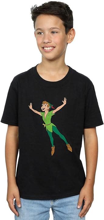 Disney Boys Peter Pan Classic Flying Peter T Shirt Uk Clothing