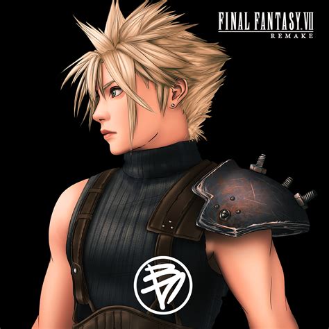 Cloud Ff7 Remake Fanart Final Fantasy Vii Remake Cloud Render By