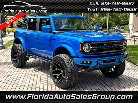 Used 2022 Velocity Blue Ford Bronco Big Bend 4 Door 4x4 For Sale In