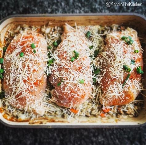 Parmesan Paprika Chicken And Rice Bake Ash S In The Kitchen