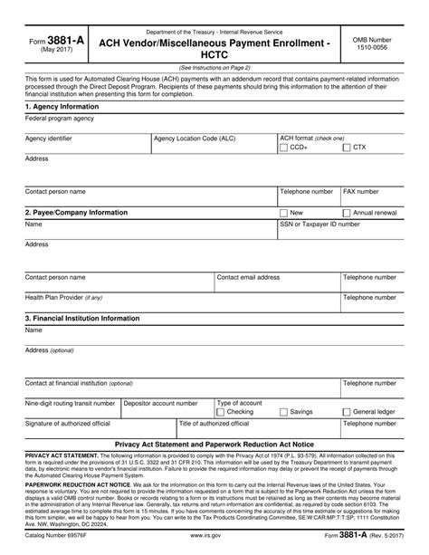 Irs Form 3881 A Fill Out Sign Online And Download Fillable Pdf