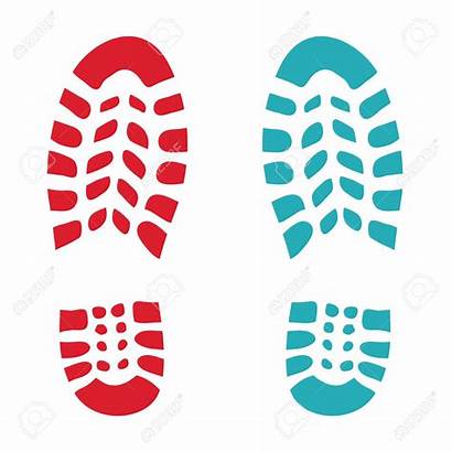 Shoe Footprint Clipart Vector Footprints Prints Shoes