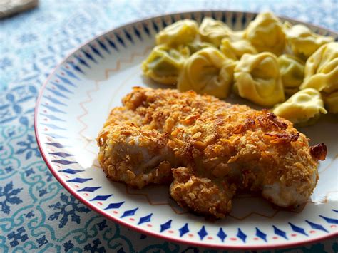 Poulet pané aux corn flakes au four