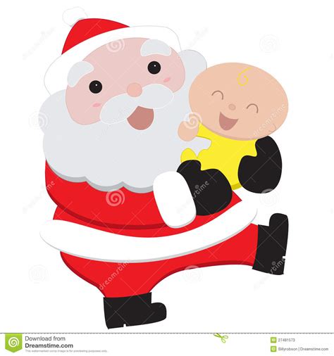 Santa And Baby Stock Vector Illustration Of Holiday 27481573