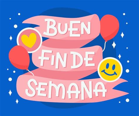 buen fin de semana con globos vector gratis