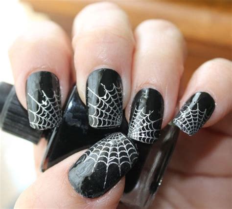 Spider Web Nail Decals 29 Silver Web Tips Nail Art Spider Web