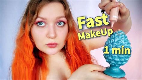 asmr doing your makeup in 1 minute 🤪💄 youtube