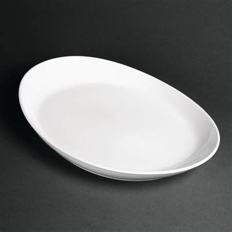 royal porcelain classic white oval plates 340mm pack of 12 cg016 buy online at nisbets