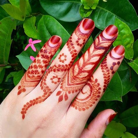 Mehndihenna Design For Fingers By Hayatshenna Finger Henna Designs