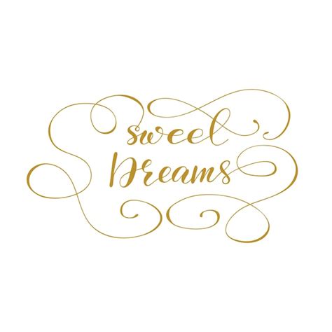Premium Vector Lettering Sweet Dreams Vector Illustration