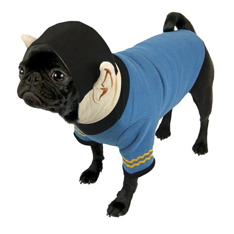 Star Trek Spock Costume Dog Hoodie X Large Thinkcooltoys