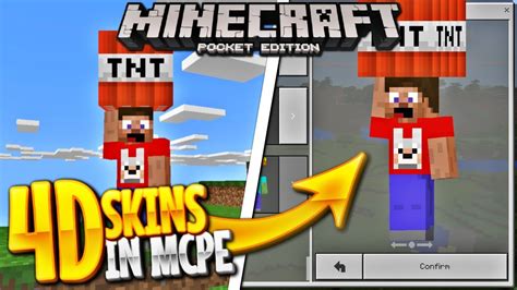 Free 4d Skins In Mcpe How To Install 4d Skins In Minecraft Pe