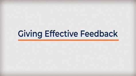 Becoming An Effective Manager Giving Effective Feedback Eleap