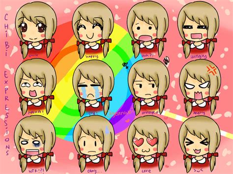 Types Of Chibi Expressions D By BabyLolipops On DeviantArt