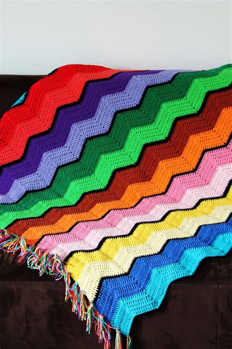 Retro Ripple Crochet Afghan Pattern Motherhood